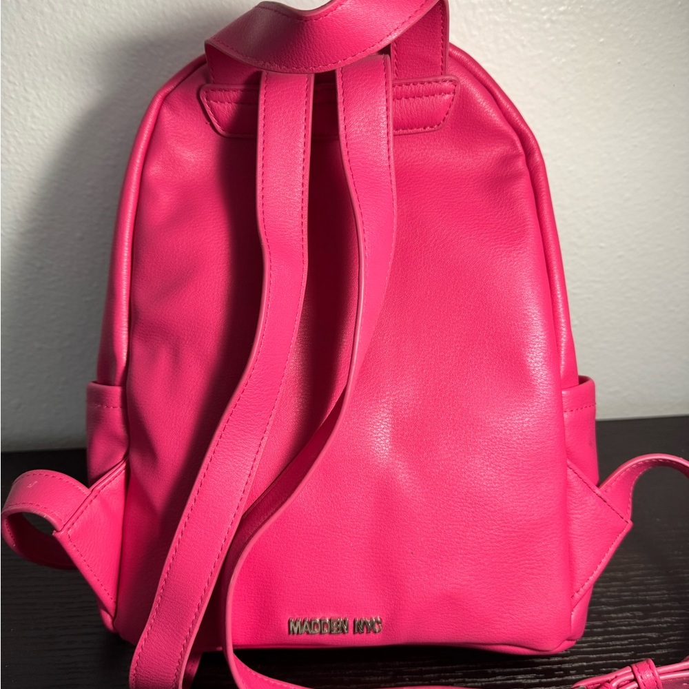 Pink Backpack with Chain Detail - Picture 6 of 8